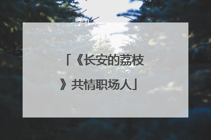 《长安的荔枝》共情职场人