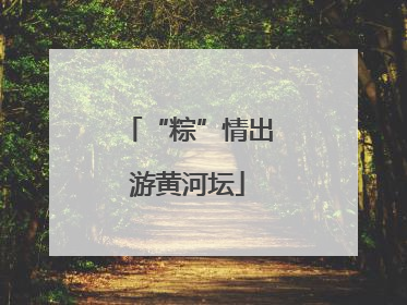 “粽”情出游黄河坛