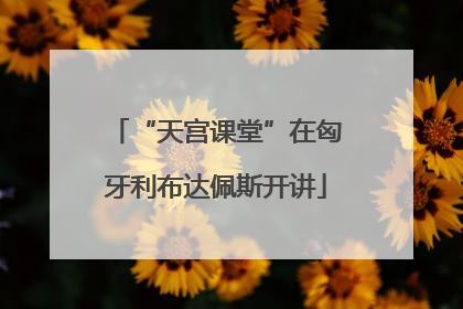 “天宫课堂”在匈牙利布达佩斯开讲