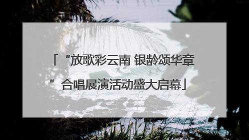 “放歌彩云南 银龄颂华章”合唱展演活动盛大启幕