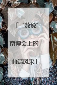 “数说”南博会上的曲靖风采