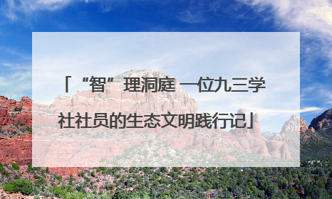 “智”理洞庭 一位九三学社社员的生态文明践行记