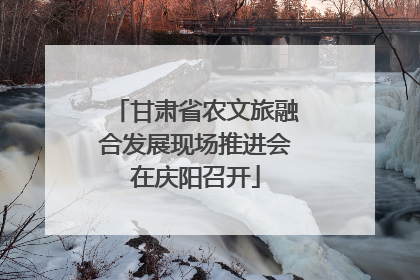 甘肃省农文旅融合发展现场推进会在庆阳召开