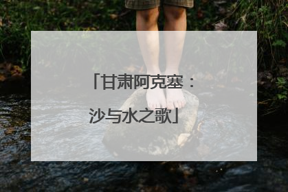 甘肃阿克塞：沙与水之歌