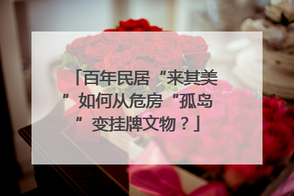 百年民居“来其美”如何从危房“孤岛”变挂牌文物？