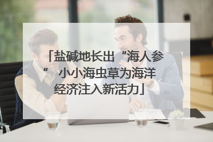 盐碱地长出“海人参” 小小海虫草为海洋经济注入新活力