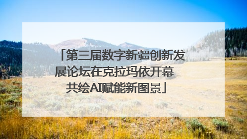 第三届数字新疆创新发展论坛在克拉玛依开幕 共绘AI赋能新图景