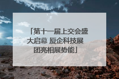 第十一届上交会盛大启幕 厦企科技展团亮相展势能