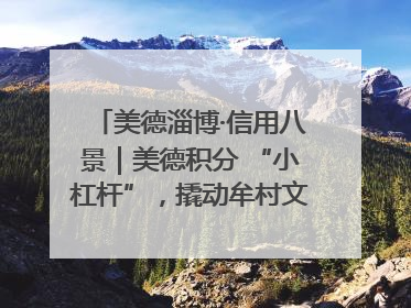 美德淄博·信用八景｜美德积分 “小杠杆”，撬动牟村文明 “大能量”