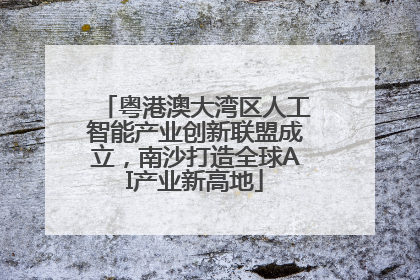 粤港澳大湾区人工智能产业创新联盟成立，南沙打造全球AI产业新高地