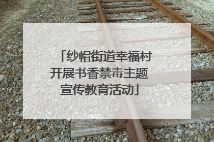 纱帽街道幸福村开展书香禁毒主题宣传教育活动
