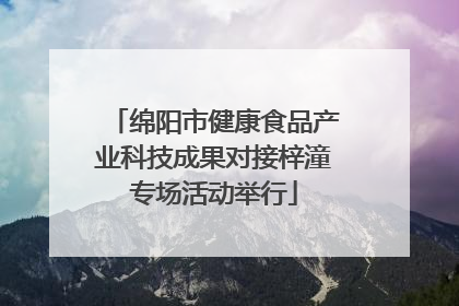绵阳市健康食品产业科技成果对接梓潼专场活动举行