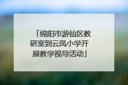 绵阳市游仙区教研室到云凤小学开展教学视导活动