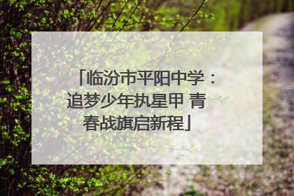 临汾市平阳中学：追梦少年执星甲 青春战旗启新程