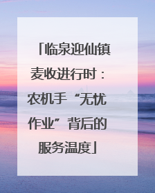 临泉迎仙镇麦收进行时：农机手“无忧作业”背后的服务温度
