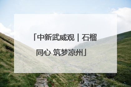 中新武威观｜石榴同心 筑梦凉州