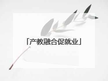 产教融合促就业