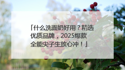 什么洗面奶好用？精选优质品牌，2025爆款全能尖子生放心冲！