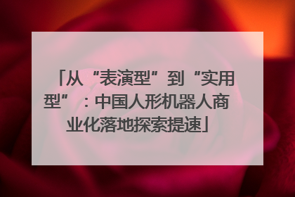 从“表演型”到“实用型”：中国人形机器人商业化落地探索提速
