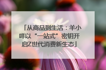 从商品到生活：羊小咩以“一站式”密钥开启Z世代消费新生态