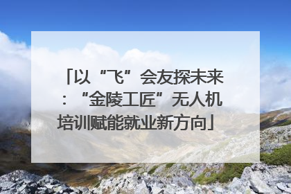 以“飞”会友探未来：“金陵工匠”无人机培训赋能就业新方向