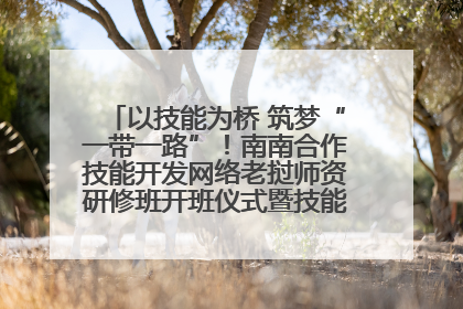 以技能为桥 筑梦“一带一路”！南南合作技能开发网络老挝师资研修班开班仪式暨技能梦工坊签约仪式举行