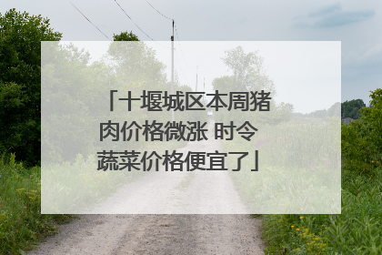十堰城区本周猪肉价格微涨 时令蔬菜价格便宜了