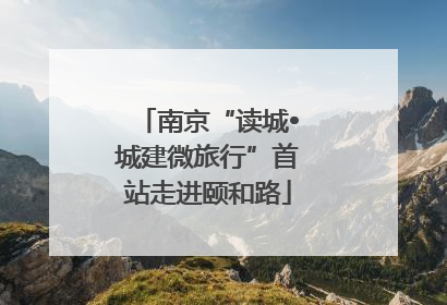 南京“读城•城建微旅行”首站走进颐和路