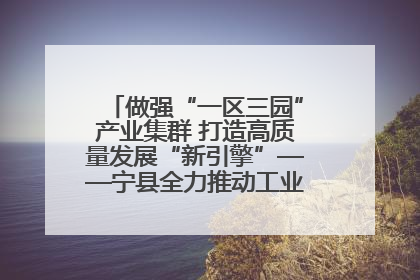 做强“一区三园”产业集群 打造高质量发展“新引擎”——宁县全力推动工业经济提质增效
