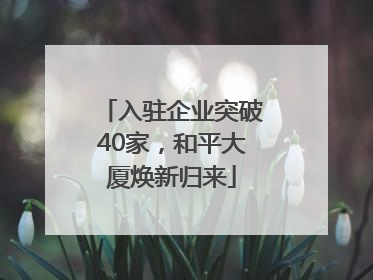 入驻企业突破40家，和平大厦焕新归来