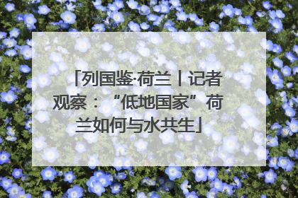 列国鉴·荷兰丨记者观察：“低地国家”荷兰如何与水共生