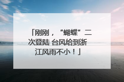 刚刚，“蝴蝶”二次登陆 台风给到浙江风雨不小！