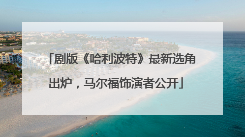 剧版《哈利波特》最新选角出炉，马尔福饰演者公开