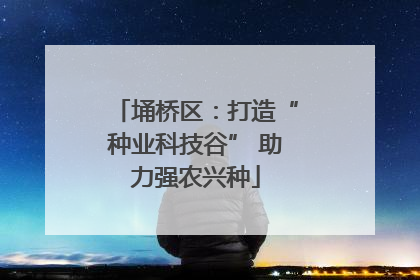 埇桥区：打造“种业科技谷” 助力强农兴种