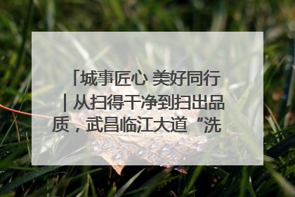 城事匠心 美好同行｜从扫得干净到扫出品质，武昌临江大道“洗”出洁净样板路