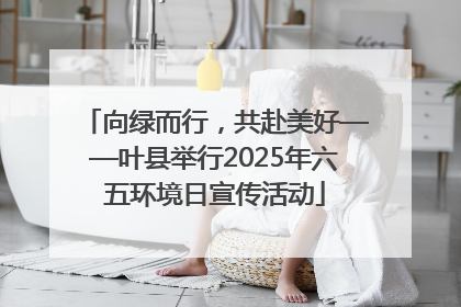 向绿而行，共赴美好——叶县举行2025年六五环境日宣传活动