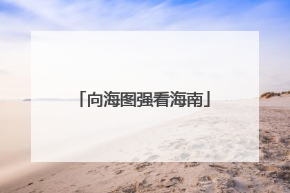 向海图强看海南