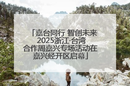 嘉台同行 智创未来 2025浙江·台湾合作周嘉兴专场活动在嘉兴经开区启幕