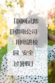 国网武陟县供电公司：用电进校园  安全过暑假