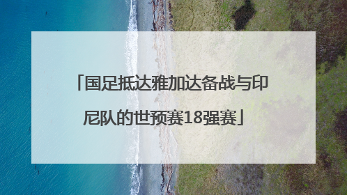 国足抵达雅加达备战与印尼队的世预赛18强赛