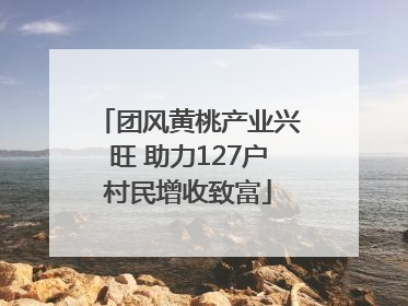 团风黄桃产业兴旺 助力127户村民增收致富