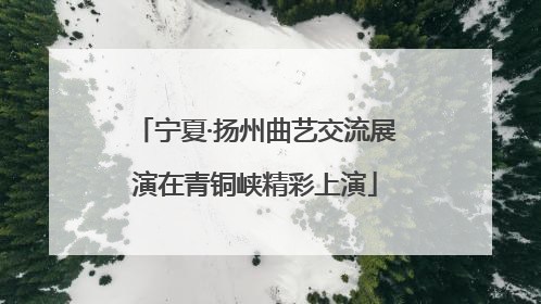 宁夏·扬州曲艺交流展演在青铜峡精彩上演
