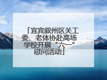 宜宾叙州区关工委、老体协赴高场学校开展“六一”慰问活动