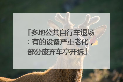 多地公共自行车退场：有的设备严重老化，部分废弃车亭开拆