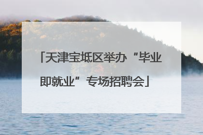 天津宝坻区举办“毕业即就业”专场招聘会