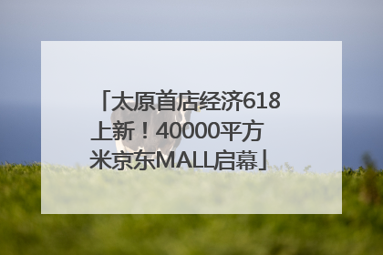 太原首店经济618上新！40000平方米京东MALL启幕