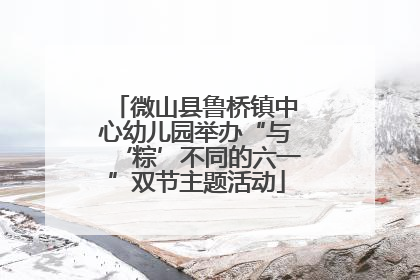 微山县鲁桥镇中心幼儿园举办“与‘粽’不同的六一”双节主题活动