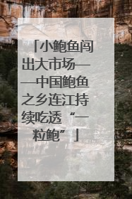 小鲍鱼闯出大市场——中国鲍鱼之乡连江持续吃透“一粒鲍”