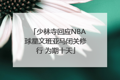 少林寺回应NBA球星文班亚马闭关修行 为期十天