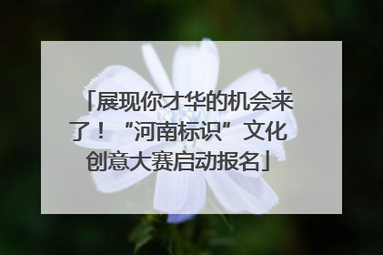 展现你才华的机会来了！“河南标识”文化创意大赛启动报名